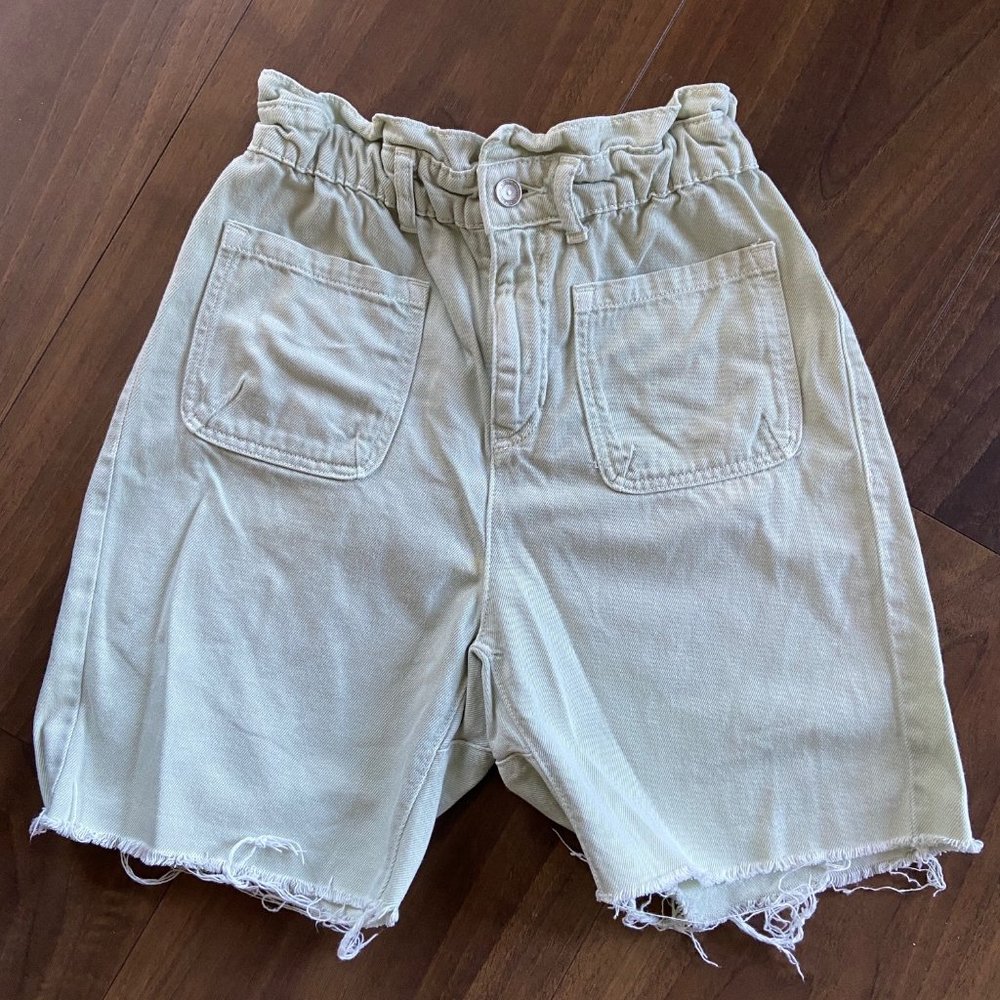 Zara Paperbag Jean Shorts - Size 4